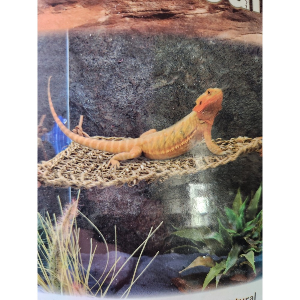 PENN-PLAX Reptology Lizard Lounger Hammock Corner Triangle – Seagrass Fiber - Picture 3 of 4